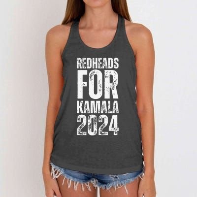 Redheads For Kamala 2024 Harris Walz Redheads For Kamala Women's Knotted Racerback Tank