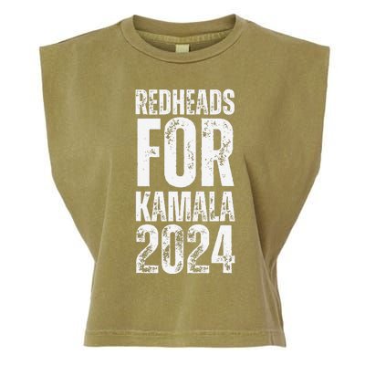 Redheads For Kamala 2024 Harris Walz Redheads For Kamala Garment-Dyed Women's Muscle Tee