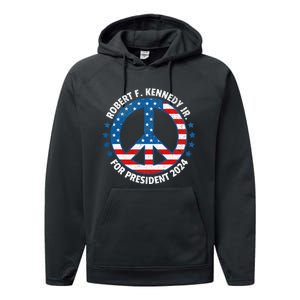 Robert F Kennedy Jr Vote Peace 2024 President Election Performance Fleece Hoodie