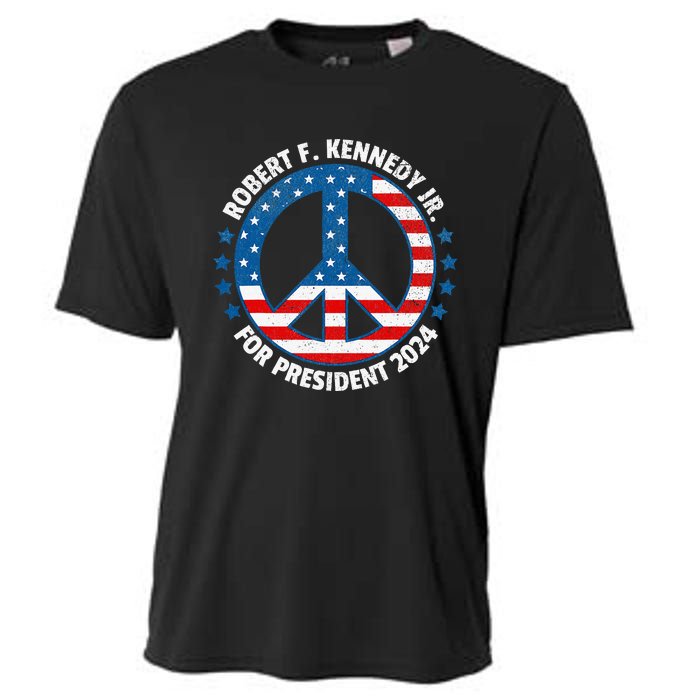 Robert F Kennedy Jr Vote Peace 2024 President Election Cooling Performance Crew T-Shirt