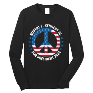 Robert F Kennedy Jr Vote Peace 2024 President Election Long Sleeve Shirt