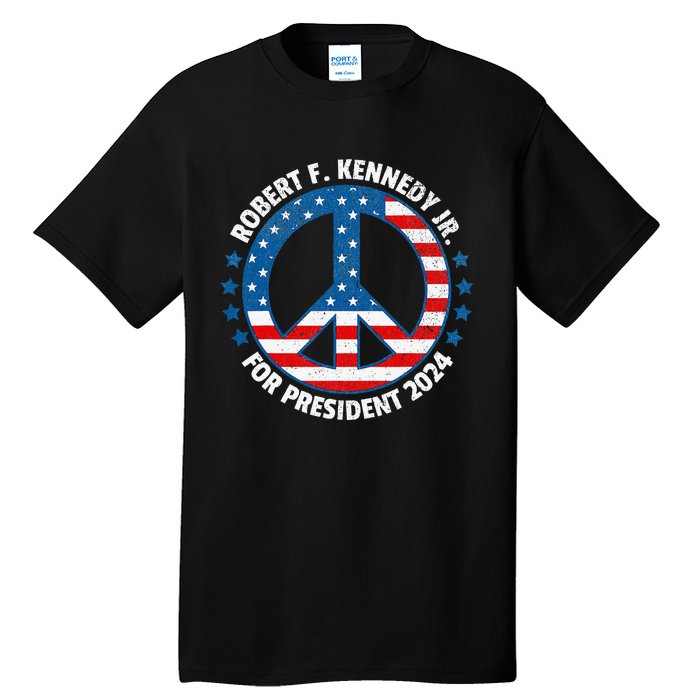 Robert F Kennedy Jr Vote Peace 2024 President Election Tall T-Shirt