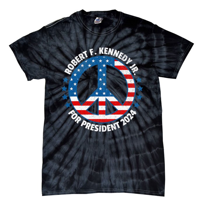 Robert F Kennedy Jr Vote Peace 2024 President Election Tie-Dye T-Shirt