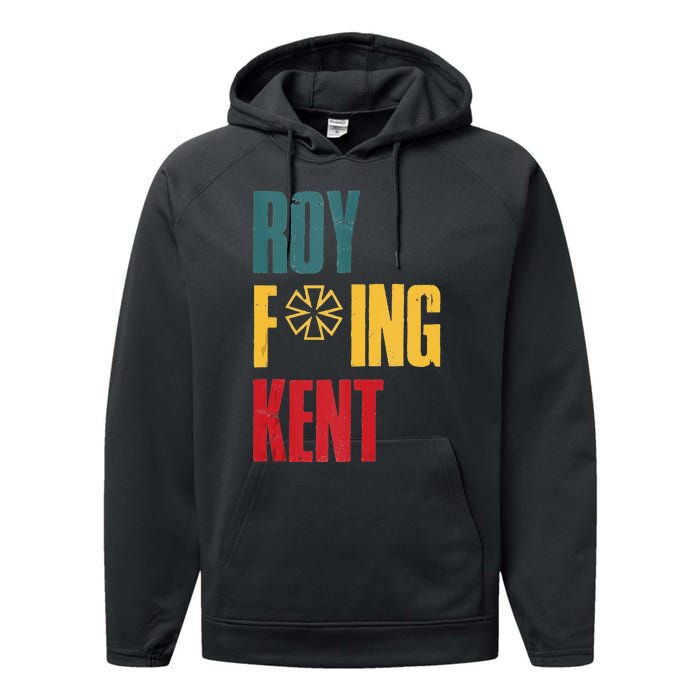 Roy Freaking Kent Vintage Men Women Performance Fleece Hoodie