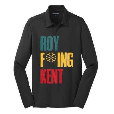 Roy Freaking Kent Vintage Men Women Silk Touch Performance Long Sleeve Polo