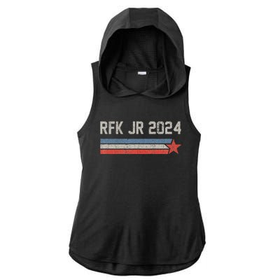 Robert F. Kennedy Jr 2024 Kennedy For President Ladies PosiCharge Tri-Blend Wicking Draft Hoodie Tank