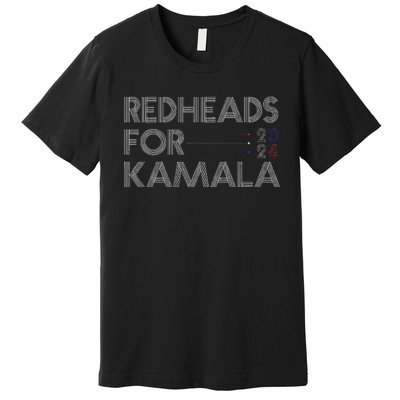 Redheads For Kamala 2024 Harris Walz Redheads For Kamala Premium T-Shirt