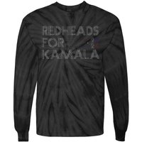 Redheads For Kamala 2024 Harris Walz Redheads For Kamala Tie-Dye Long Sleeve Shirt