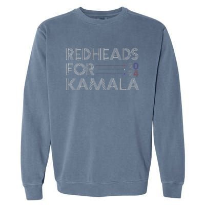 Redheads For Kamala 2024 Harris Walz Redheads For Kamala Garment-Dyed Sweatshirt