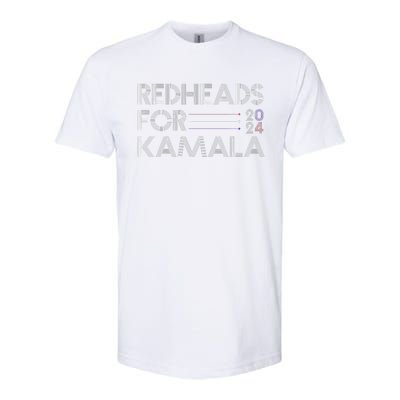 Redheads For Kamala 2024 Harris Walz Redheads For Kamala Softstyle CVC T-Shirt