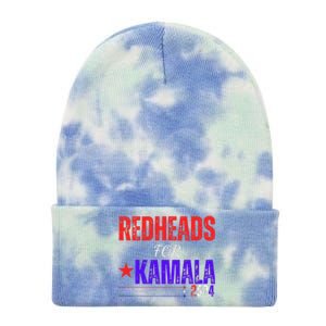 Redheads For Kamala 2024 Harris Walz Redheads For Kamala Tie Dye 12in Knit Beanie