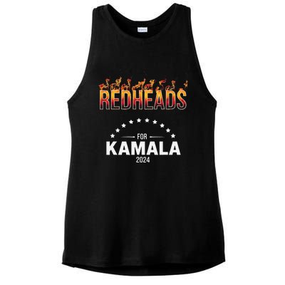 Redheads For Kamala 2024 Harris Walz Redheads For Kamala Ladies PosiCharge Tri-Blend Wicking Tank