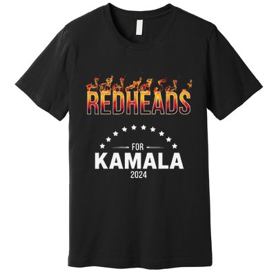 Redheads For Kamala 2024 Harris Walz Redheads For Kamala Premium T-Shirt