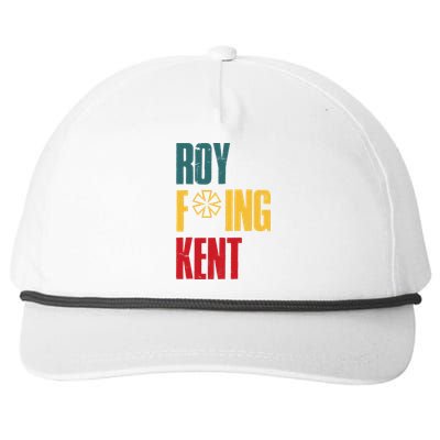 Roy Freaking Kent Vintage Men Women Snapback Five-Panel Rope Hat