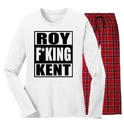 Roy Freaking Kent Women's Long Sleeve Flannel Pajama Set 