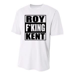 Roy Freaking Kent Youth Performance Sprint T-Shirt