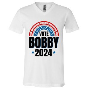 Robert F Kennedy Jr Vote Bobby 2024 President Election Rfk V-Neck T-Shirt