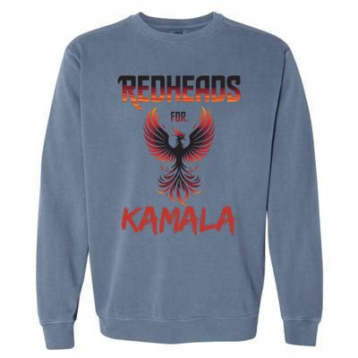 Redheads For Kamala 2024 Harris Walz Redheads For Kamala Garment-Dyed Sweatshirt