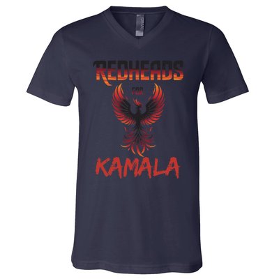 Redheads For Kamala 2024 Harris Walz Redheads For Kamala V-Neck T-Shirt