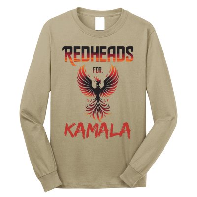 Redheads For Kamala 2024 Harris Walz Redheads For Kamala Long Sleeve Shirt