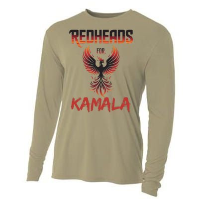 Redheads For Kamala 2024 Harris Walz Redheads For Kamala Cooling Performance Long Sleeve Crew