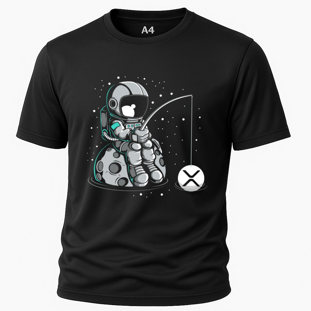 Ripple Fishing Krypto Bullrun Xrp Token Rich Millionaire Gift Performance Shirt