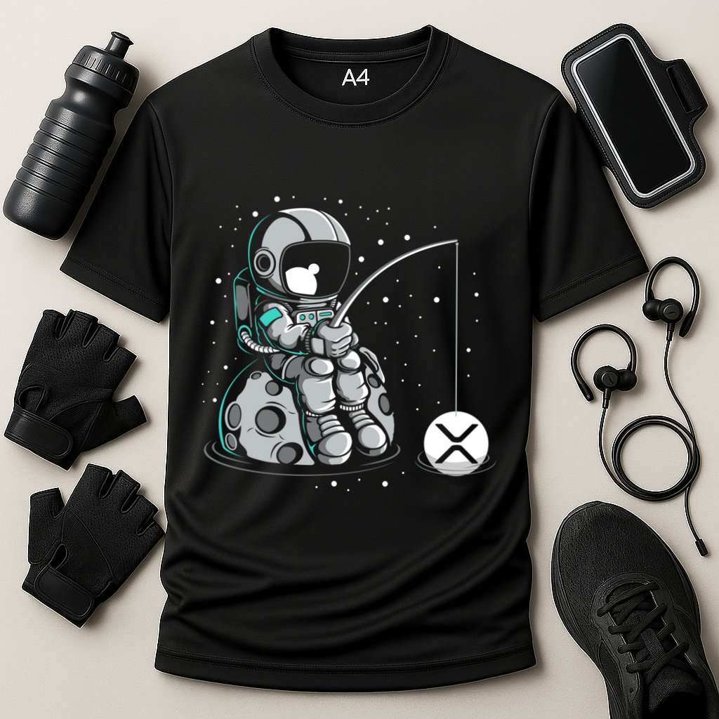 Ripple Fishing Krypto Bullrun Xrp Token Rich Millionaire Gift Performance Shirt