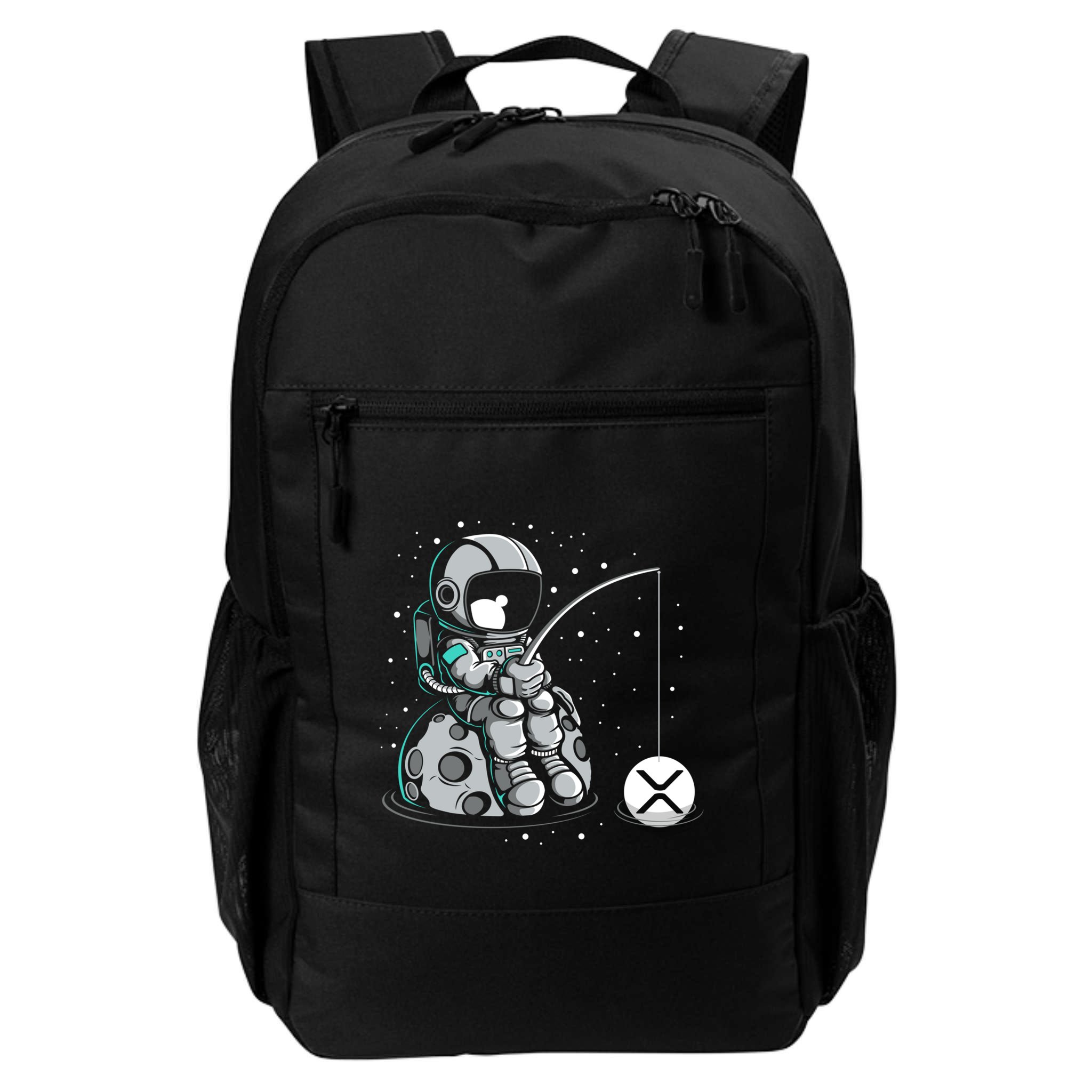 Ripple Fishing Krypto Bullrun Xrp Token Rich Millionaire Gift Backpack