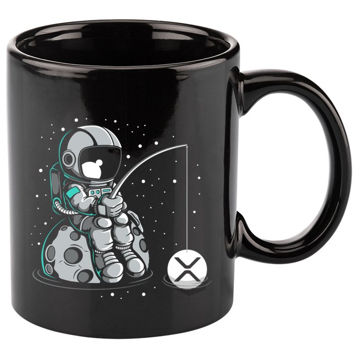Ripple Fishing Krypto Bullrun Xrp Token Rich Millionaire Gift 11oz C Handle Ceramic Mug