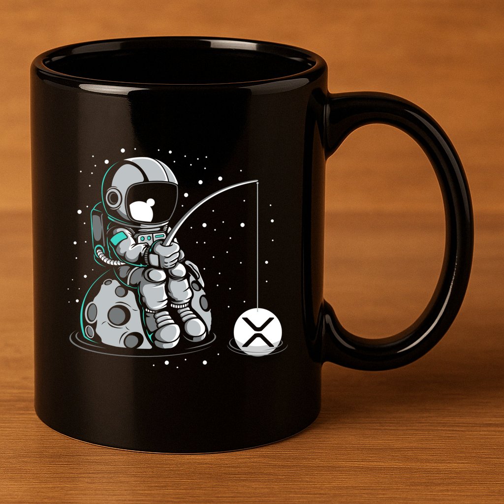 Ripple Fishing Krypto Bullrun Xrp Token Rich Millionaire Gift 11oz C Handle Ceramic Mug