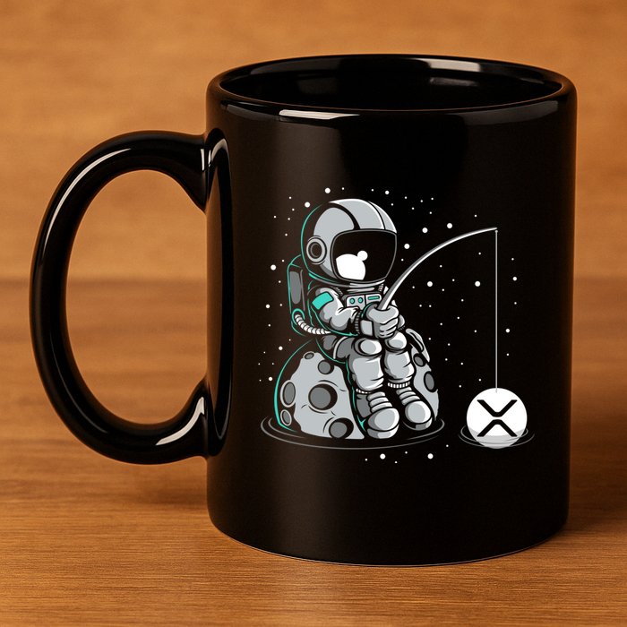 Ripple Fishing Krypto Bullrun Xrp Token Rich Millionaire Gift 11oz C Handle Ceramic Mug