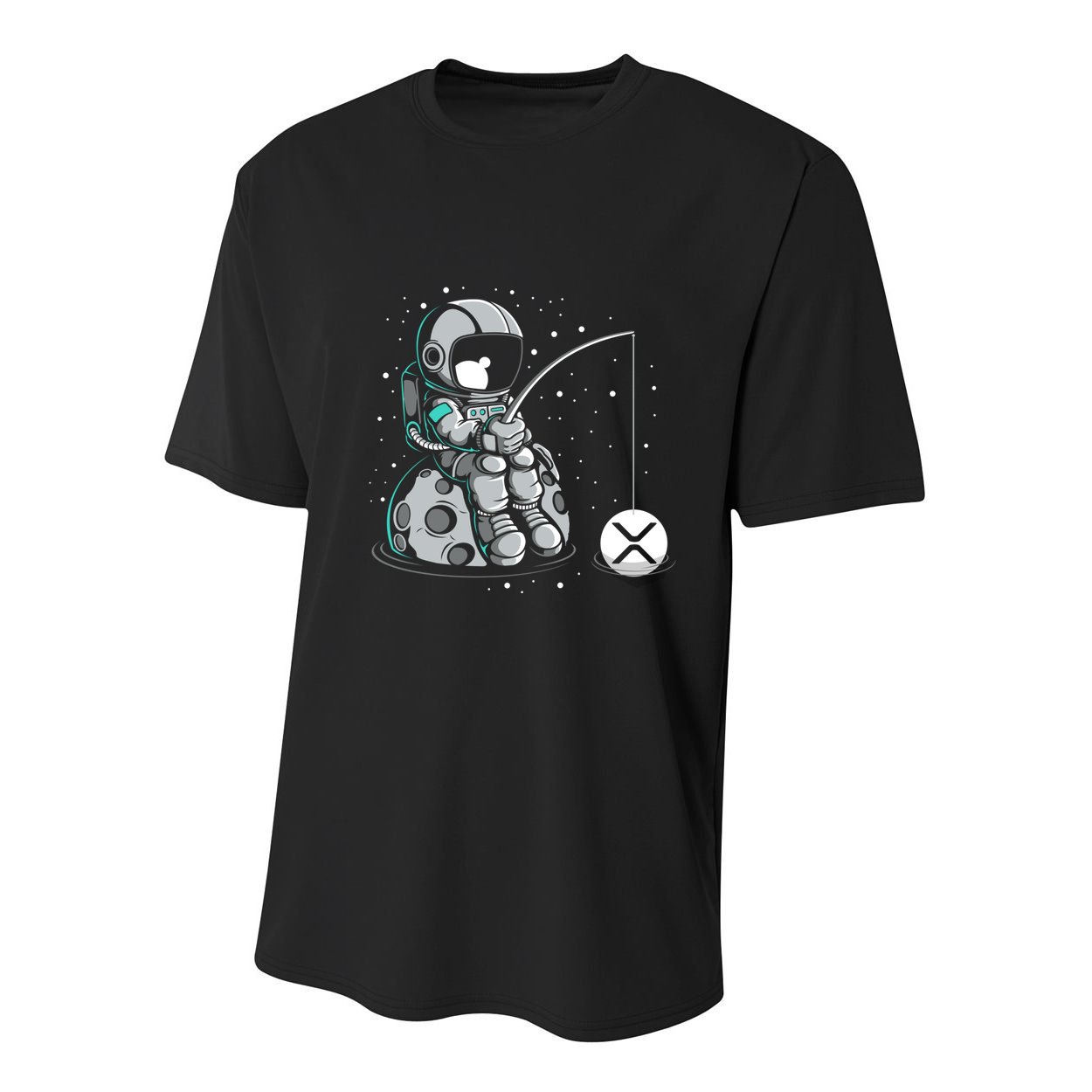 Ripple Fishing Krypto Bullrun Xrp Token Rich Millionaire Gift Youth Performance Sprint T-Shirt