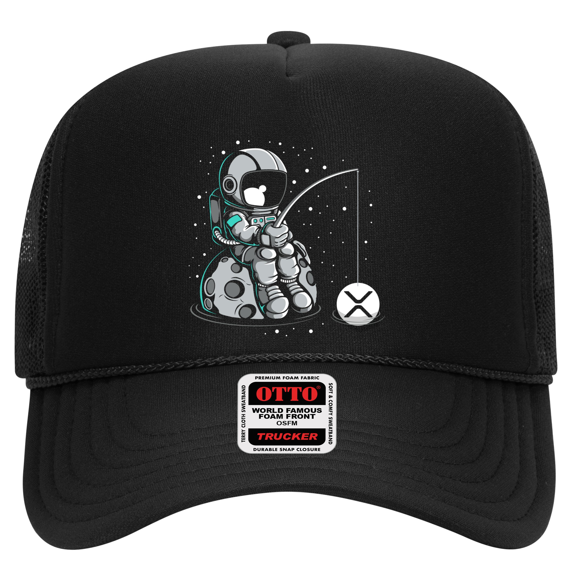 Ripple Fishing Krypto Bullrun Xrp Token Rich Millionaire Gift Hat