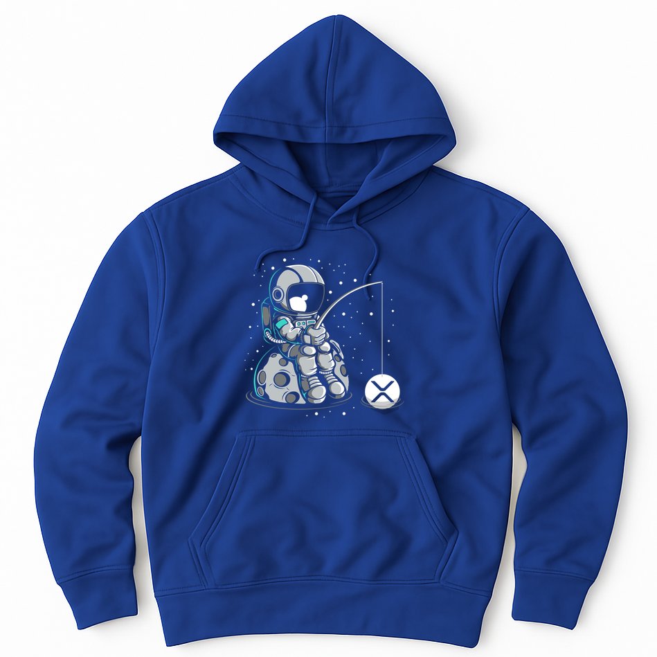 Ripple Fishing Krypto Bullrun Xrp Token Rich Millionaire Gift Hoodie