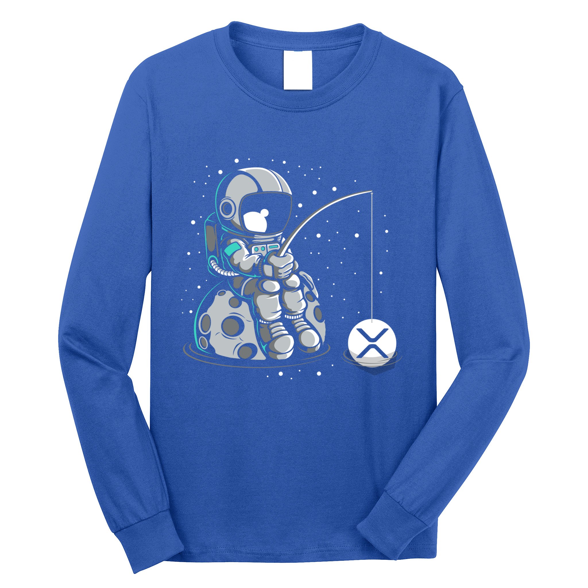Ripple Fishing Krypto Bullrun Xrp Token Rich Millionaire Gift Long Sleeve Shirt