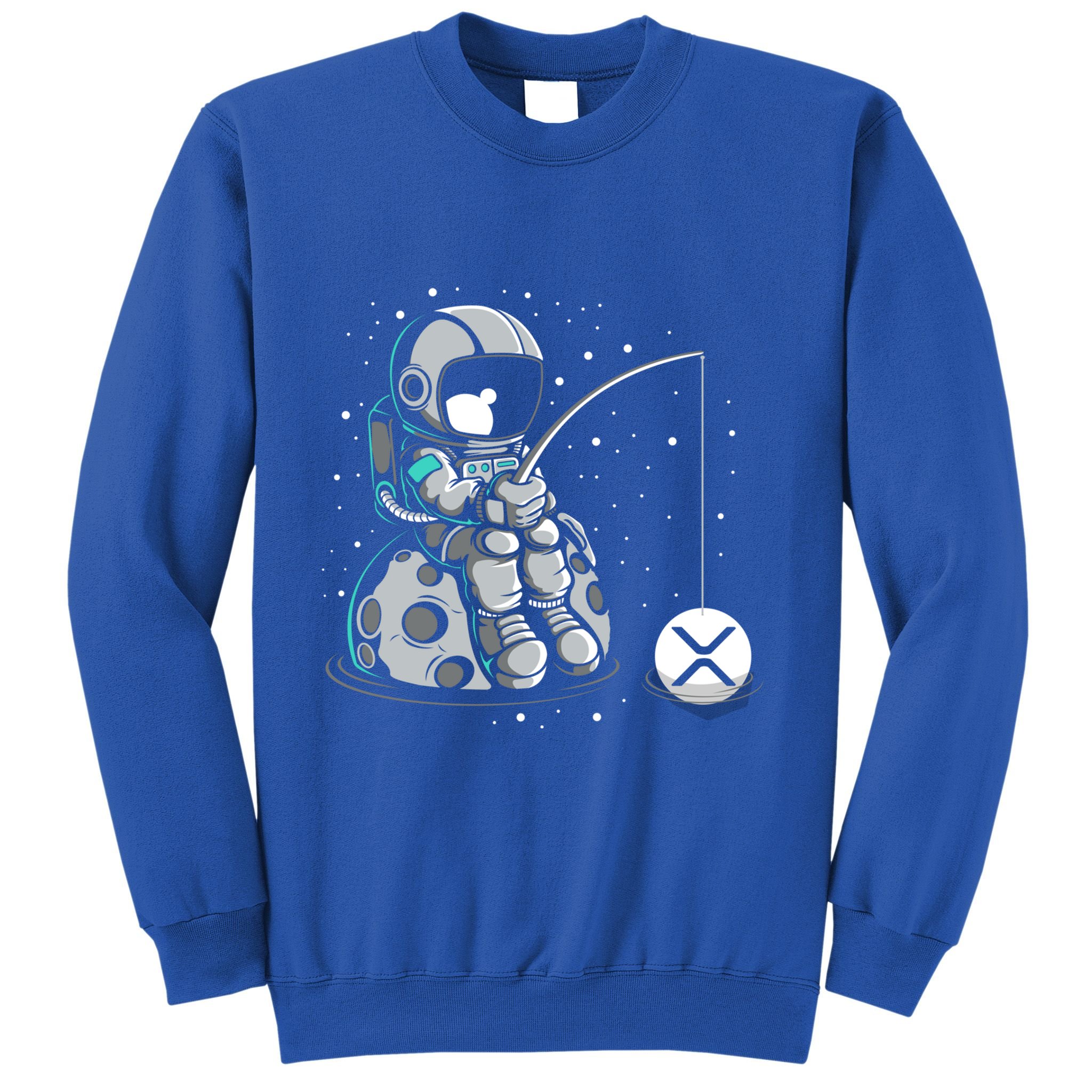 Ripple Fishing Krypto Bullrun Xrp Token Rich Millionaire Gift Sweatshirt