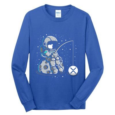 Ripple Fishing Krypto Bullrun Xrp Token Rich Millionaire Gift Tall Long Sleeve T-Shirt