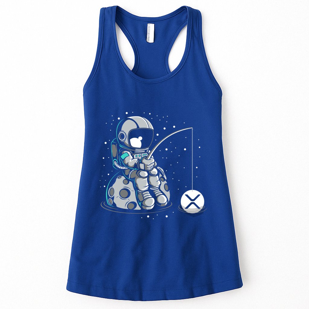 Ripple Fishing Krypto Bullrun Xrp Token Rich Millionaire Gift Womens Tank Top