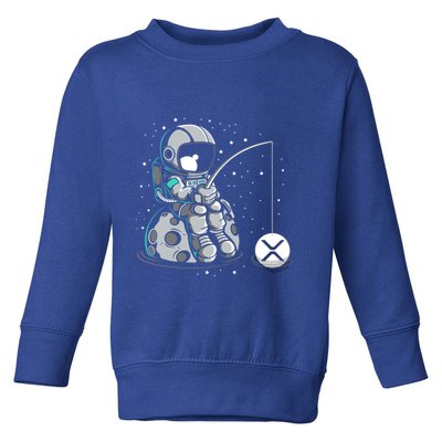 Ripple Fishing Krypto Bullrun Xrp Token Rich Millionaire Gift Toddler Sweatshirt