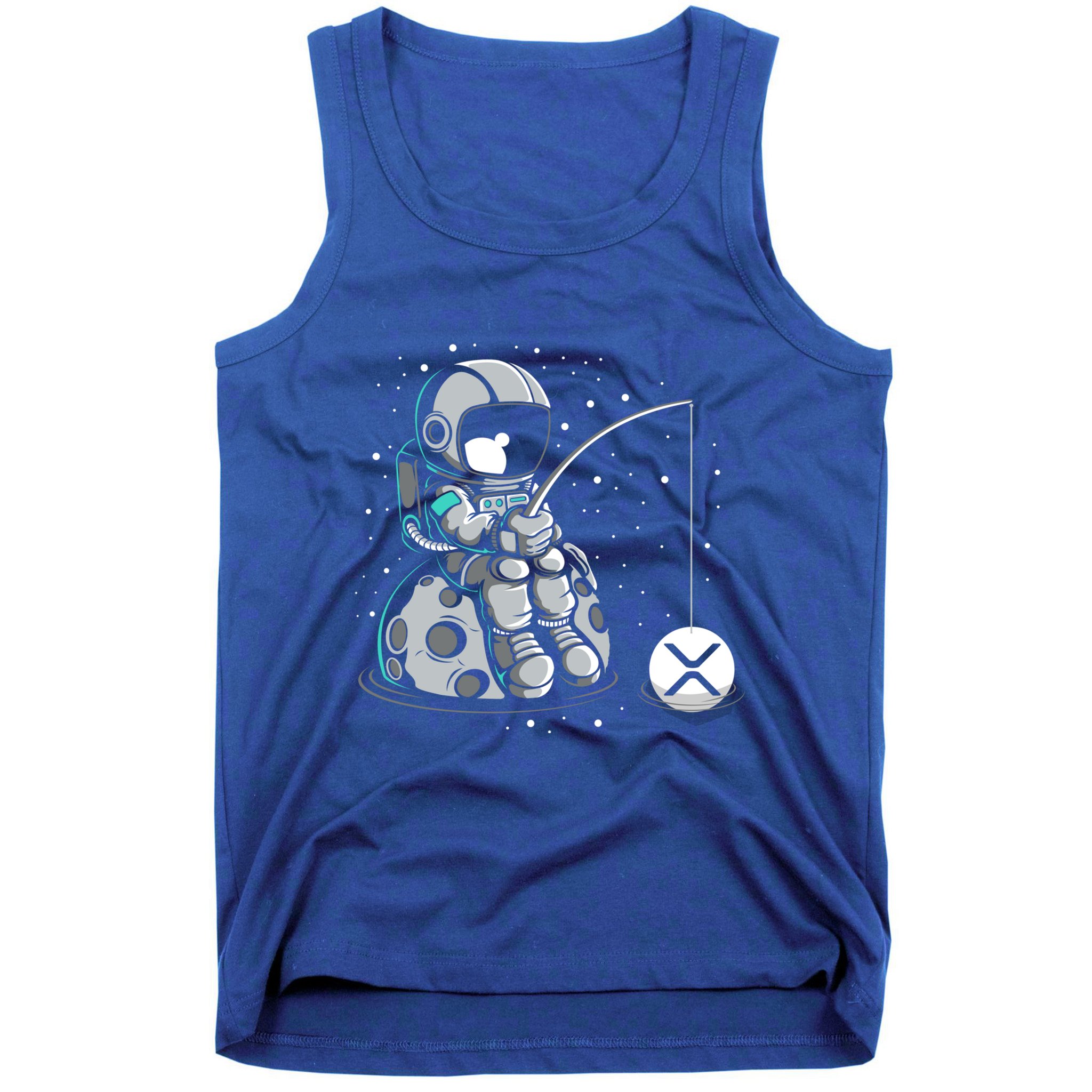 Ripple Fishing Krypto Bullrun Xrp Token Rich Millionaire Gift Tank Top