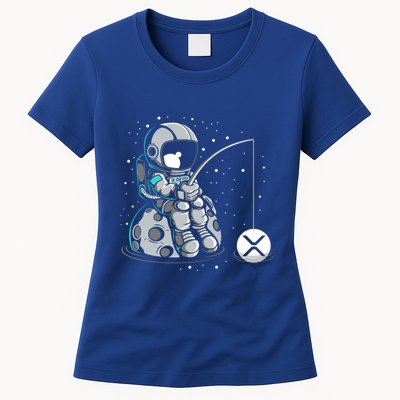 Ripple Fishing Krypto Bullrun Xrp Token Rich Millionaire Gift Womens T-Shirt