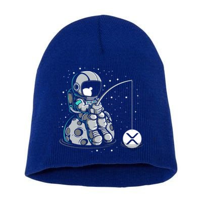 Ripple Fishing Krypto Bullrun Xrp Token Rich Millionaire Gift Short Acrylic Beanie