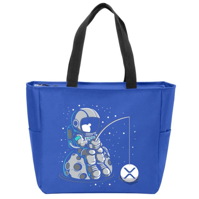 Ripple Fishing Krypto Bullrun Xrp Token Rich Millionaire Gift Zip Tote Bag