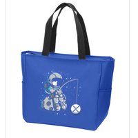 Ripple Fishing Krypto Bullrun Xrp Token Rich Millionaire Gift Zip Tote Bag