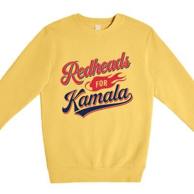 Redheads For Kamala 2024 Harris Walz Vintage Premium Crewneck Sweatshirt