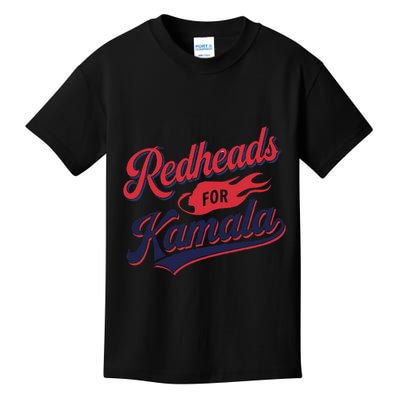 Redheads For Kamala 2024 Harris Walz Vintage Kids T-Shirt
