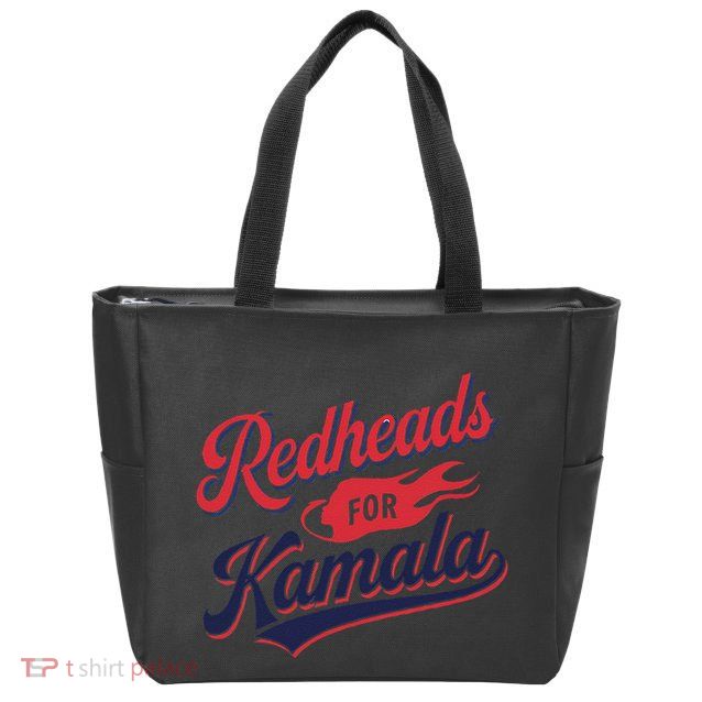 Redheads For Kamala 2024 Harris Walz Vintage Zip Tote Bag