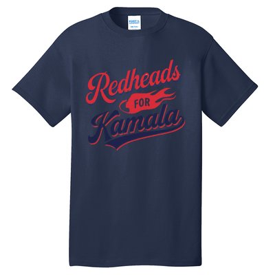 Redheads For Kamala 2024 Harris Walz Vintage Tall T-Shirt