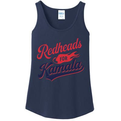 Redheads For Kamala 2024 Harris Walz Vintage Ladies Essential Tank