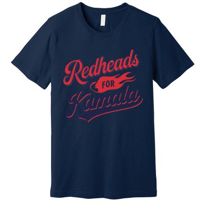 Redheads For Kamala 2024 Harris Walz Vintage Premium T-Shirt